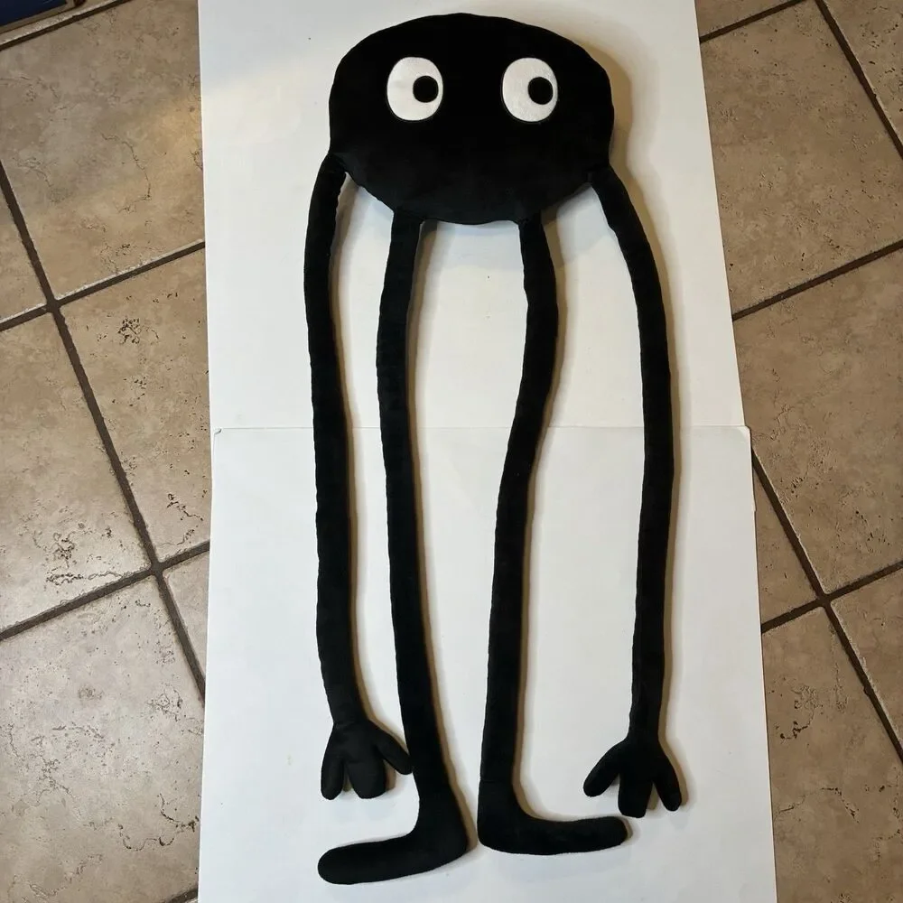 Big Black Fun Soft Cartoon Character Throw Pillow Soft Plush Toy Alien Character
